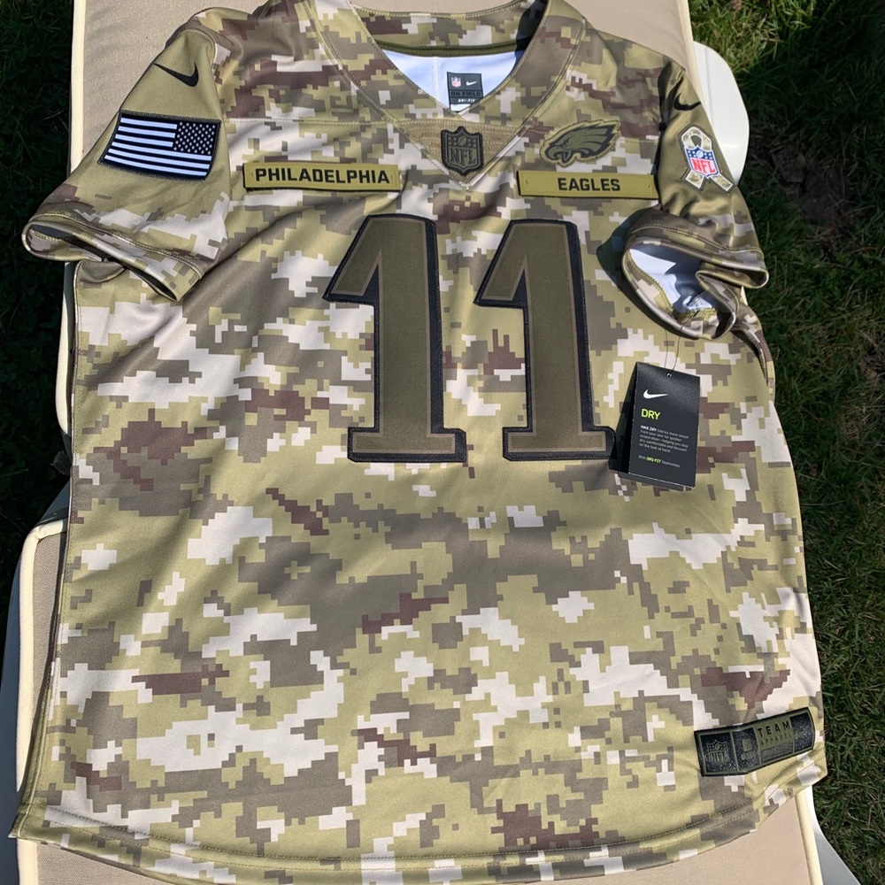 Carson Wentz Salute Camo Jersey
